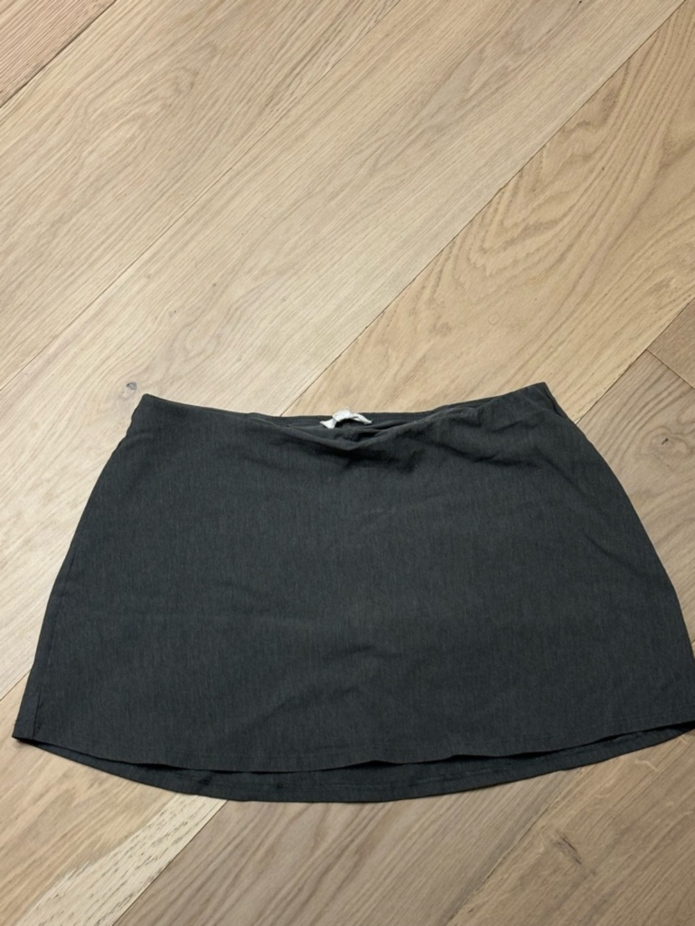 Garage Black Mini Skirt with Front Tie